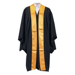 Customized Hong Kong Metropolitan University Graduation Gown Business Administration Electronic Business Associate Degree Graduation Gown B&A Yellow Graduation Shoulder Strap Uniform Company DA333 Customized Hong Kong Metropolitan University Graduation Gown Business Administration Electronic Business Associate Degree Graduation Gown B&A Yellow Graduation Shoulder Strap Uniform Company DA333